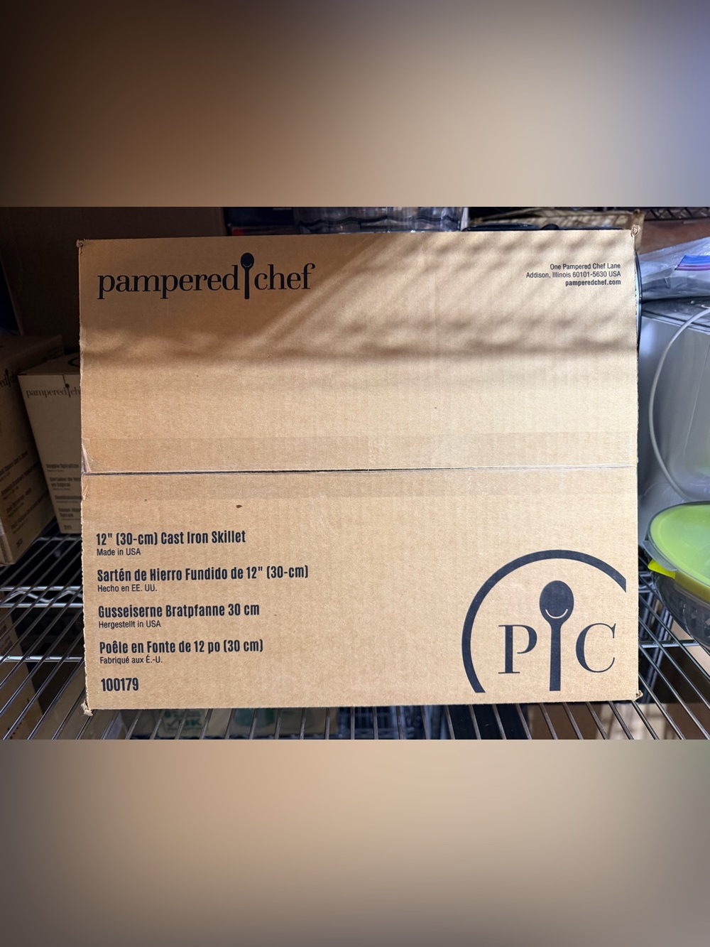 Pampered Chef 100179 12" (30-cm) Cast Iron Skillet